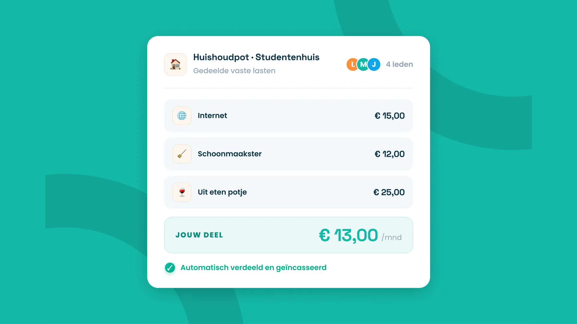 Kosten delen zonder gedoe: zo regel je gezamenlijke lasten