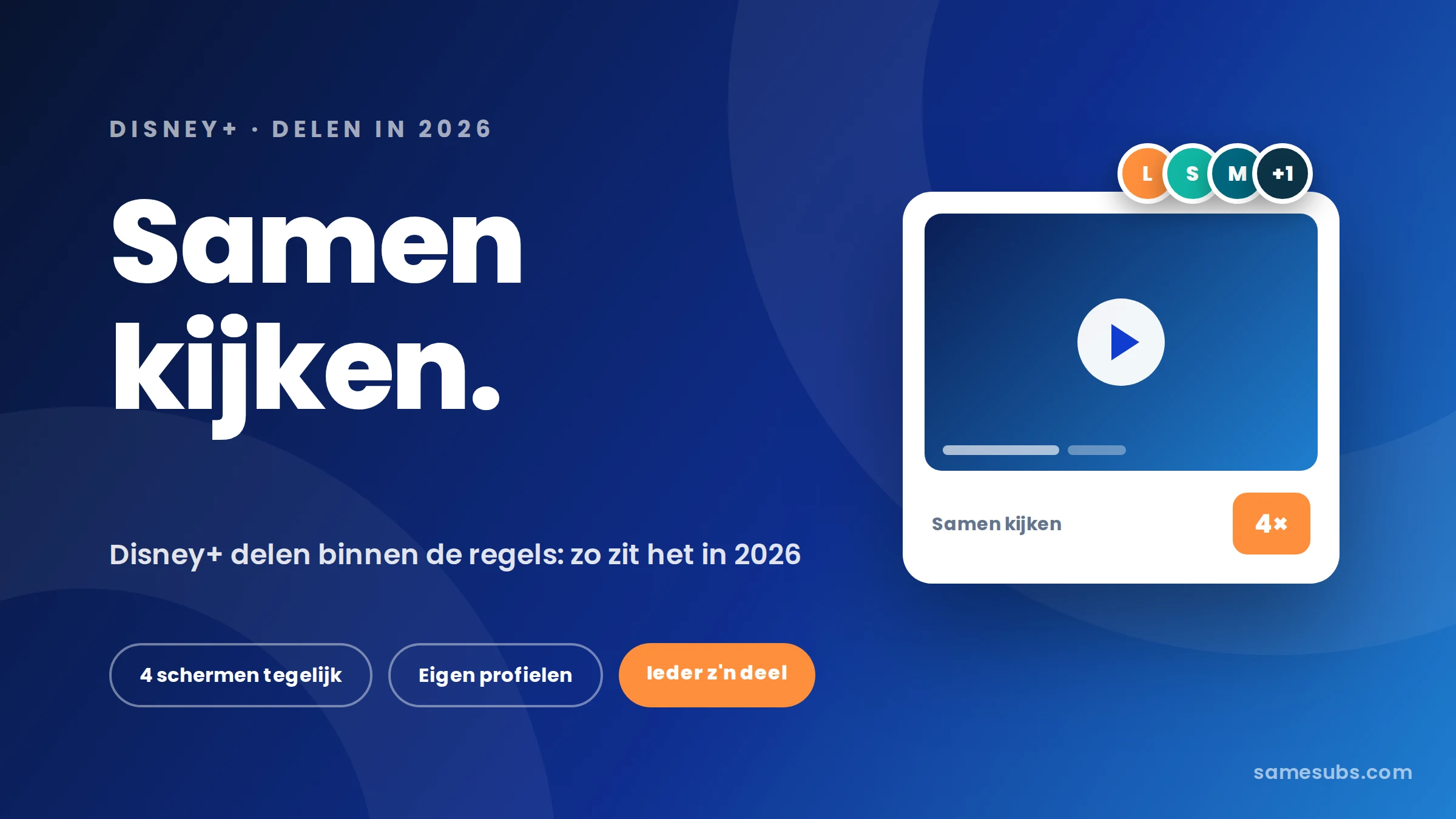 Disney Plus abonnementen delen in 2026: prijzen & besparen