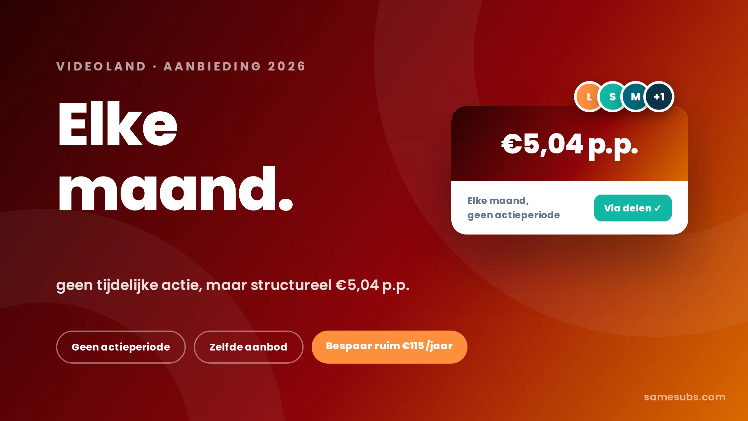 Videoland aanbieding in 2026 | Zo bespaar je elke maand